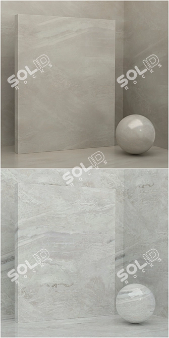 Seamless Stone & Plaster Materials Set 3D model image 2