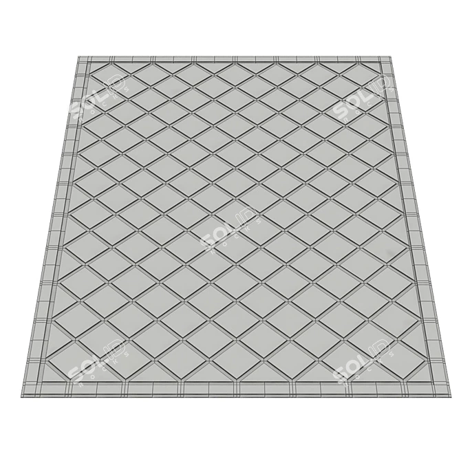 Luxury Fur Carpet 3D model image 3