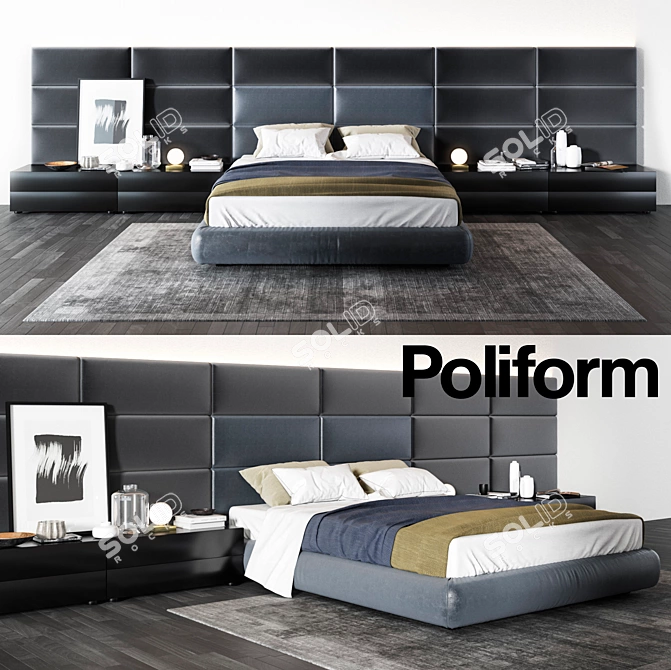 Elegant Dream Set by Poliform 3D model image 1