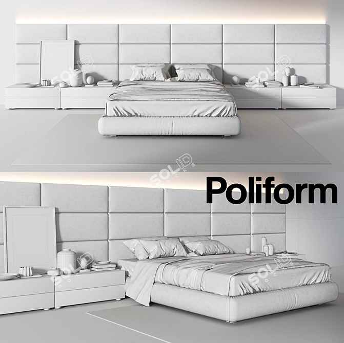 Elegant Dream Set by Poliform 3D model image 3