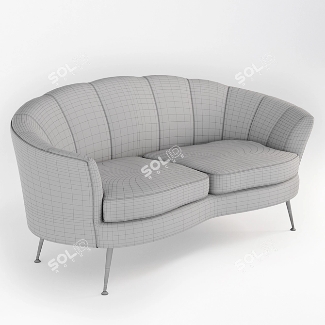 Elegant Eichholtz Treviso Table - Polys: 25,672 3D model image 3