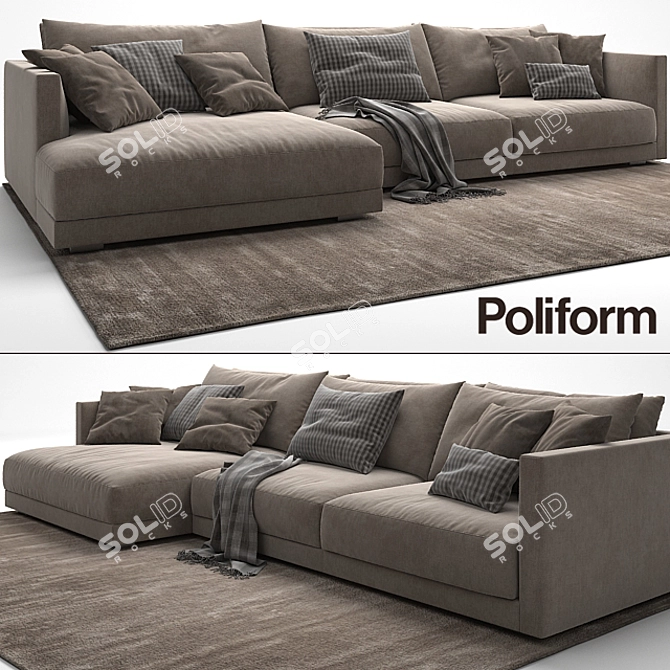 Poliform Bristol Sofa 3D model image 1