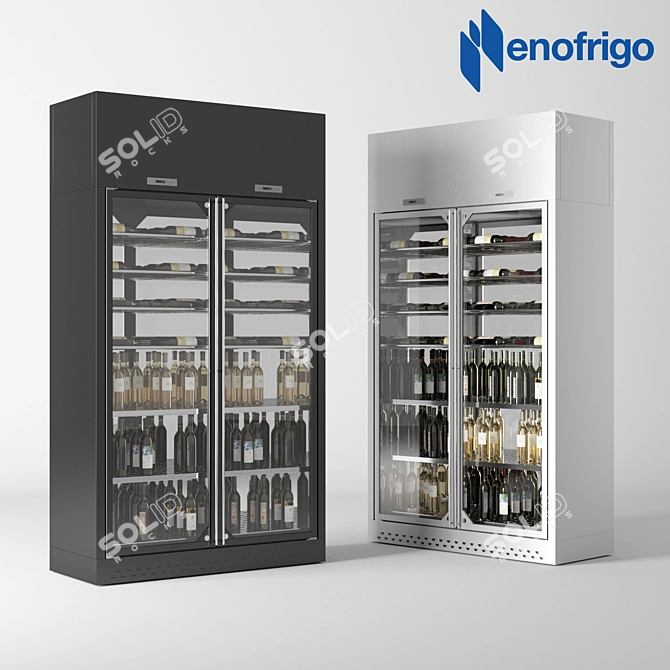 Wine Cooler Enofrigio 2P 1p wall h260 P60 3D model image 1