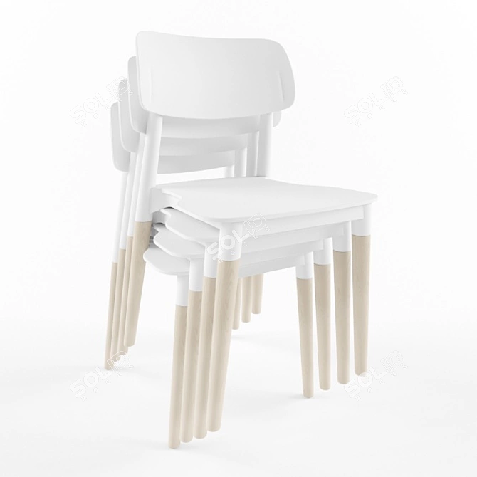  Stylish Modern Desk Chair 3D model image 2