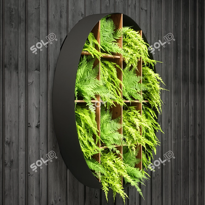 Elegant Fern Wall Panel 3D model image 6