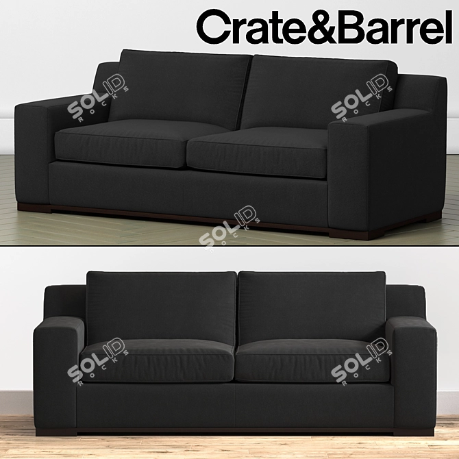 Title: Modern Avante Sofa Set 3D model image 1