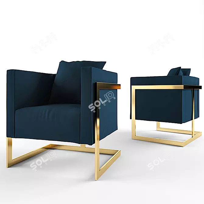 Modern Lounge Chair: Sleek Design, Maximum Comfort 3D model image 1