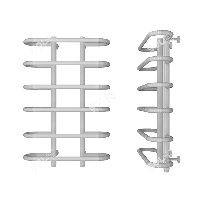 Elegant DEVIT Prestige Towel Warmer 3D model image 2
