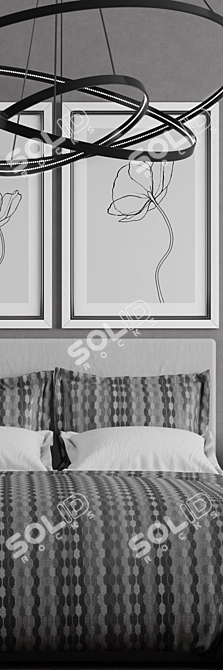 Premium Quality Bedroom Set 3D model image 2