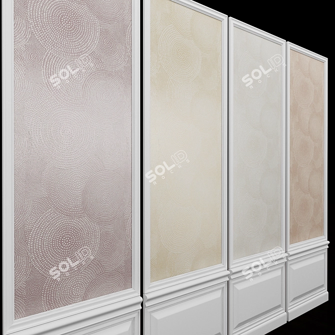 Seabrook Ainsley-2: USA-Made Acrylic Coated Paper Wallpaper 3D model image 2