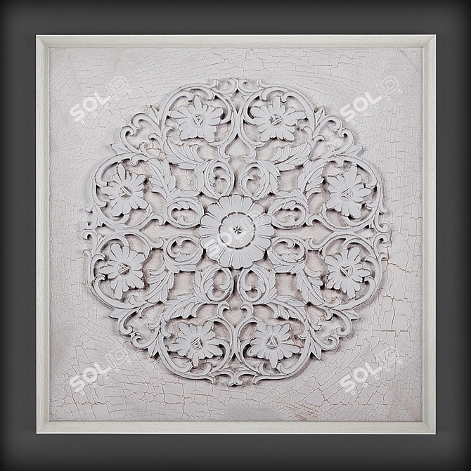 Soft Weave Decorative Panel 3D model image 1