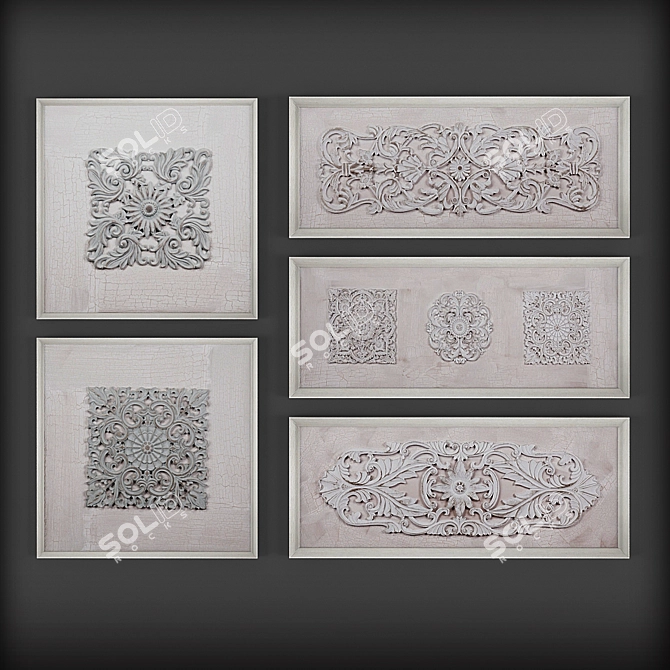 Soft Weave Decorative Panel 3D model image 3