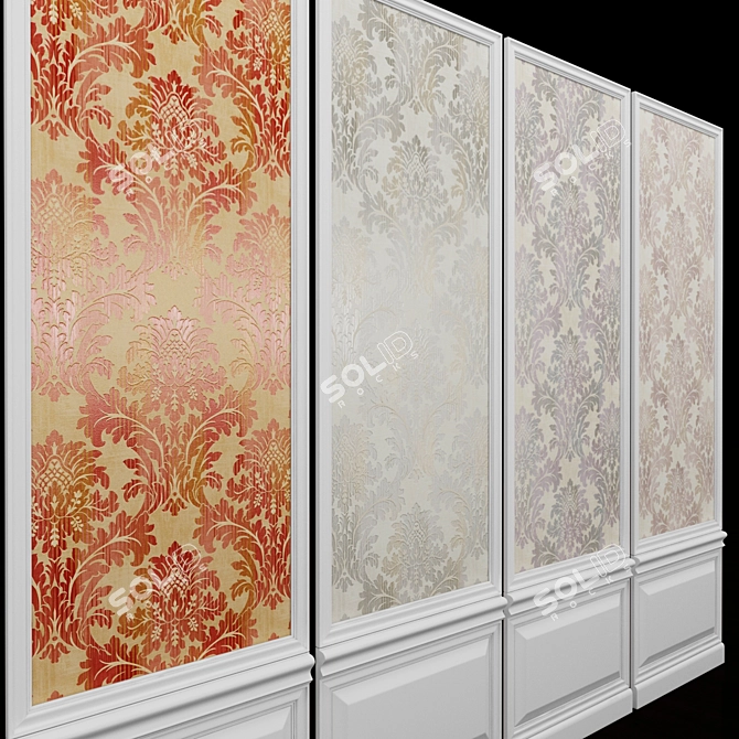 Seabrook Ainsley-8: Elegant USA-made Wallpaper 3D model image 2