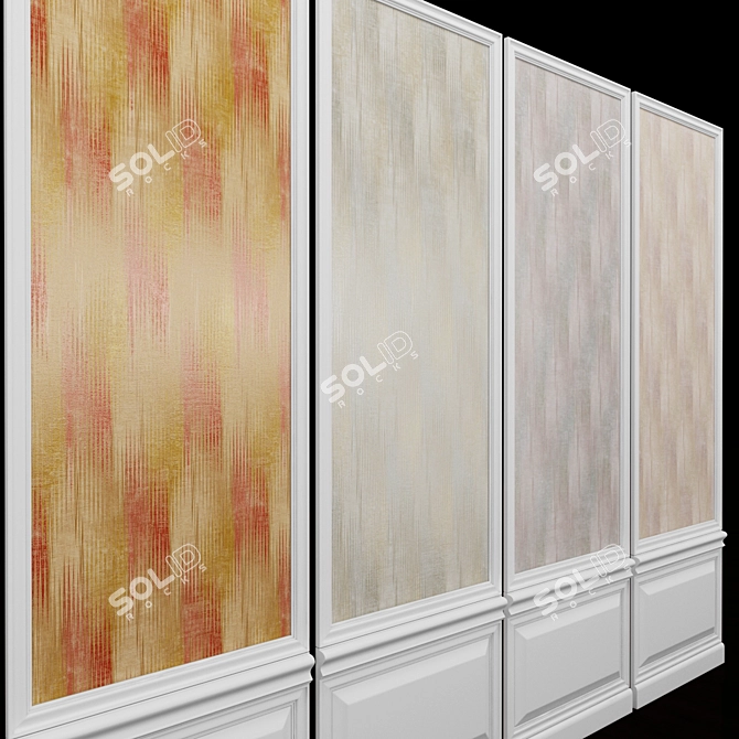 Seabrook Ainsley-9: Acrylic Coated Paper Wallpaper 3D model image 2