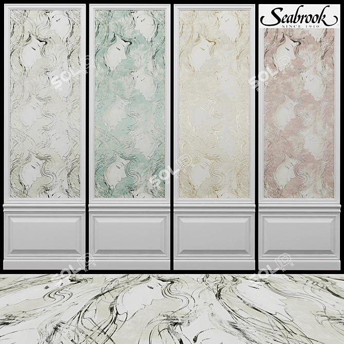 Seabrook Avant Garde-2: Stylish USA-made Wallpaper 3D model image 1