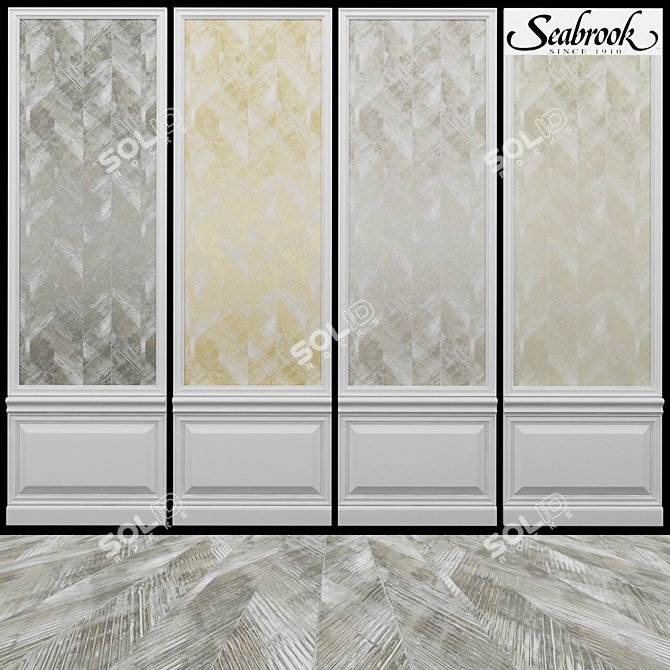 Seabrook Avant Garde-4: Stylish USA-made Wallpaper 3D model image 1