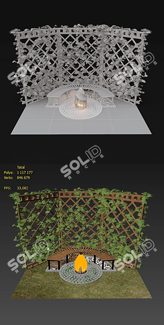 Relaxation Hub: Perfect for Chilling 3D model image 3