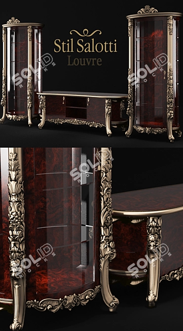 Elegant Louvre by Stil Salotti 3D model image 2