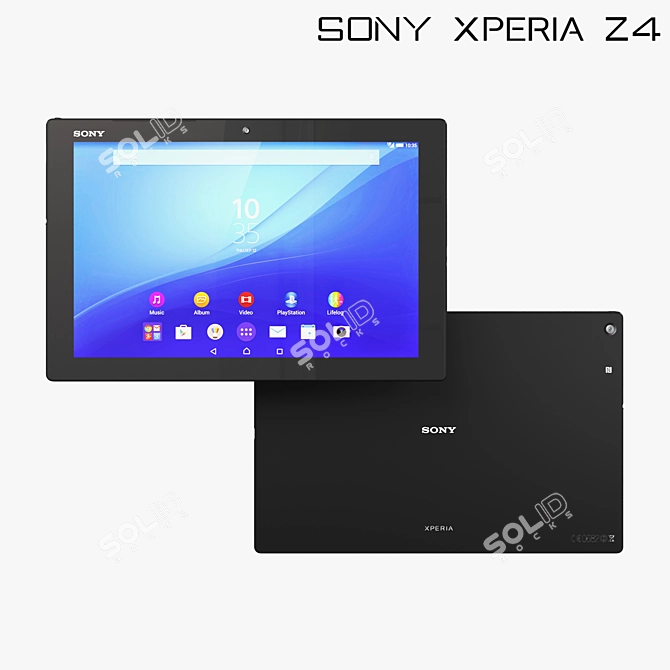 High-Performance Xperia Z4 Tablet - 10" Android 3D model image 1