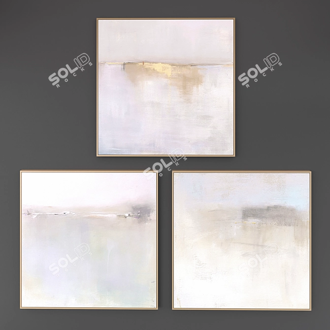 Abstract Art Bundle: Set of 5 Pictures 3D model image 3