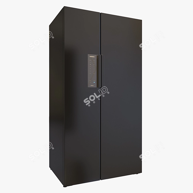 Siemens iQ700 Side-by-Side Fridge 3D model image 1