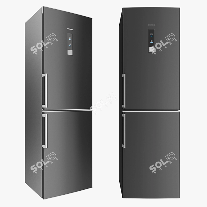 Siemens IQ700 Refrigerator - Stylish and Spacious 3D model image 1