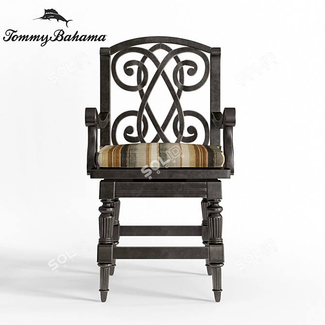 Tommy Bahama Kingstown Sedona Swivel Counter Stool 3D model image 1