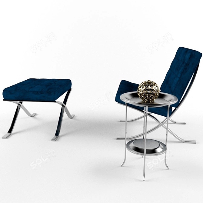 Ultimate Comfort Relaxing Chair 3D model image 3