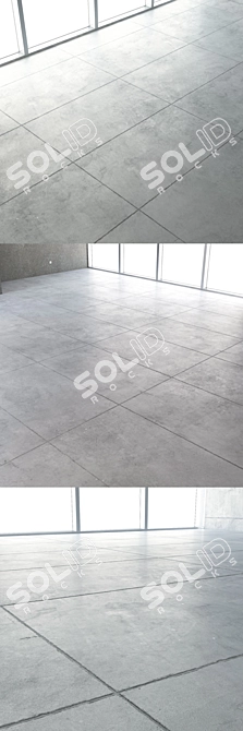 Seamless Loft Concrete Flooring 3D model image 2