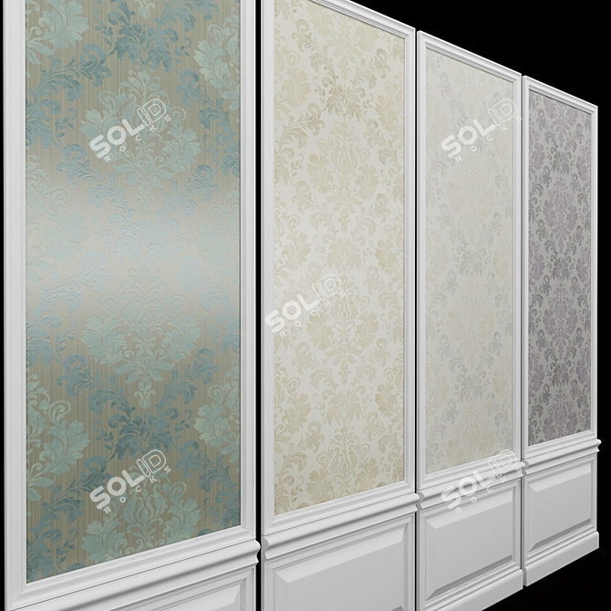 Seabrook Carl Robinson-19: Luxurious Acrylic Coated Wallpaper 3D model image 2