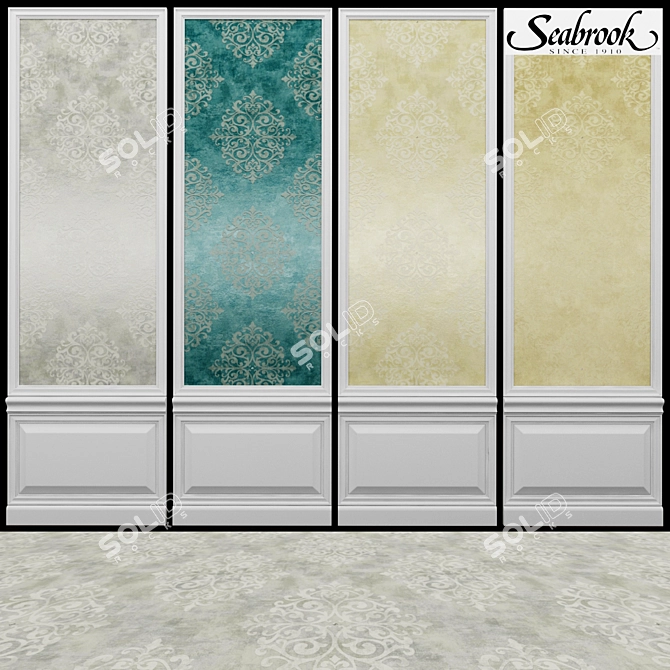 Seabrook Carl Robinson-20: Elegant Acrylic Coated Wallpaper 3D model image 1