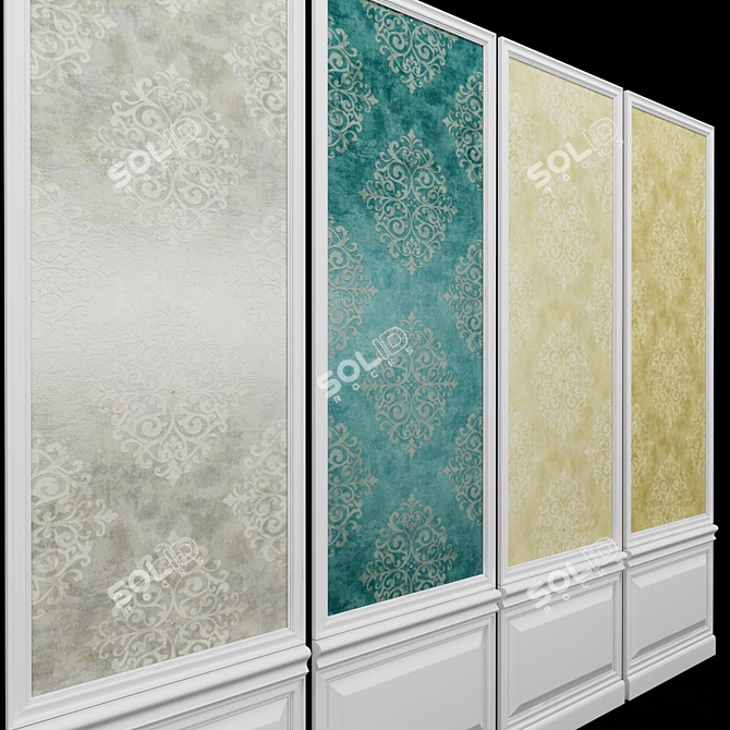 Seabrook Carl Robinson-20: Elegant Acrylic Coated Wallpaper 3D model image 2