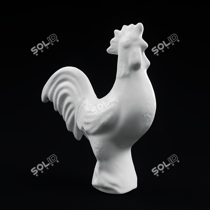 KERAS 3D Digital Rooster Model 3D model image 1
