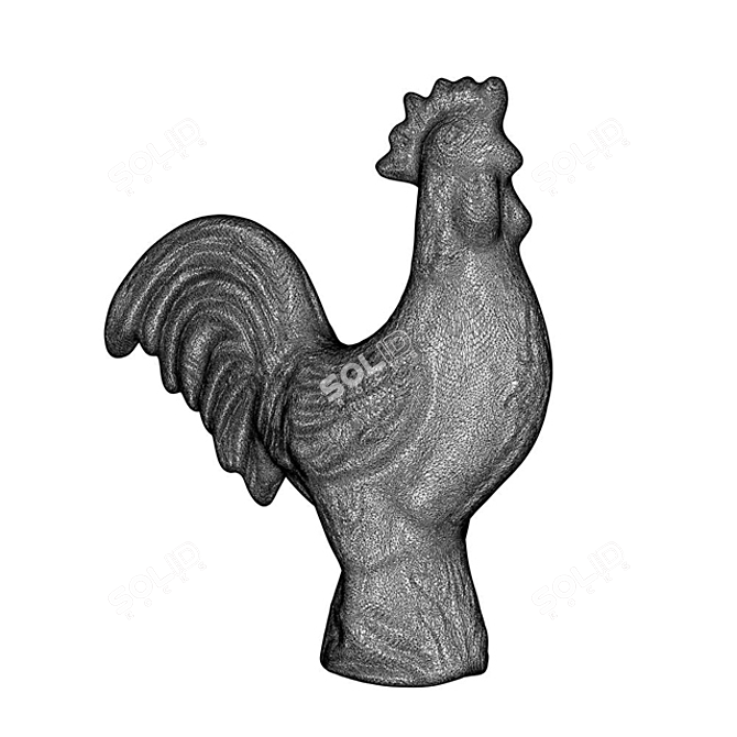 KERAS 3D Digital Rooster Model 3D model image 3