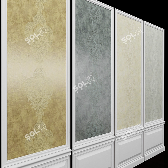 Seabrook Carl Robinson-24: Stylish USA-Made Wallpaper for Trendsetters 3D model image 2