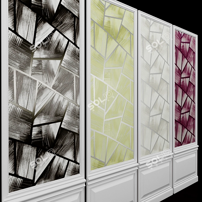 Seabrook Carl Robinson-34: USA-Made Acrylic Coated Wallpaper 3D model image 2