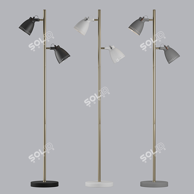 New York Floor Lamp - Sleek and Stylish 3D model image 1