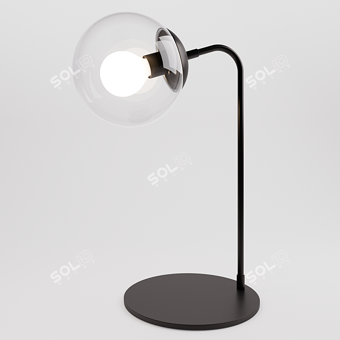 Sleek Modo Desk Lamp 3D model image 2