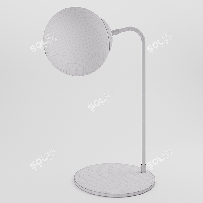 Sleek Modo Desk Lamp 3D model image 3