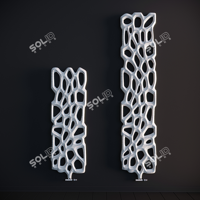  Sleek Radiator Set 3D model image 3