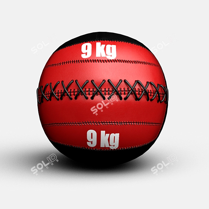 Low Poly Ball: OBJ Textured 3D model image 1