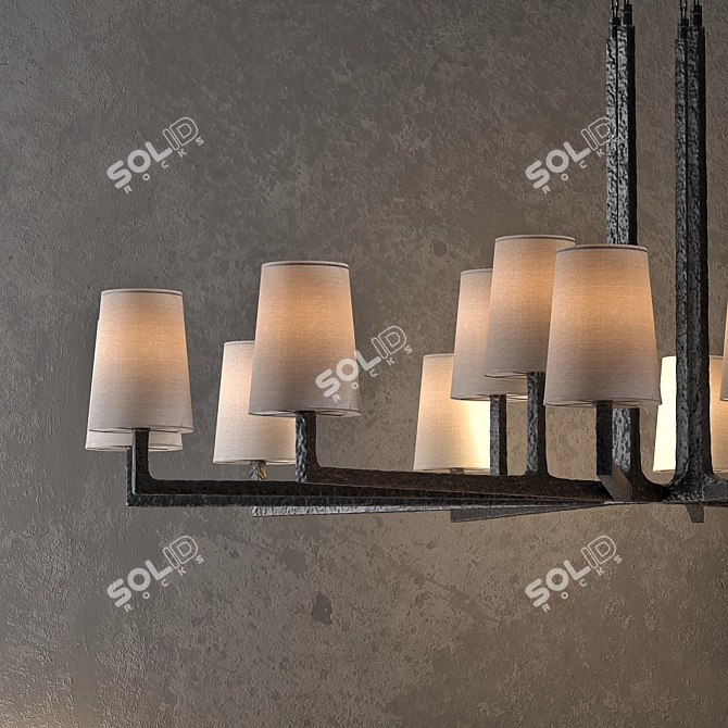 Elegant RH Wright Lighting Set 3D model image 2