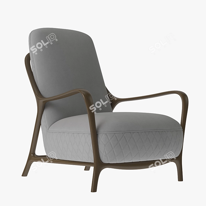 Elegant Callas Dining Chair 3D model image 1