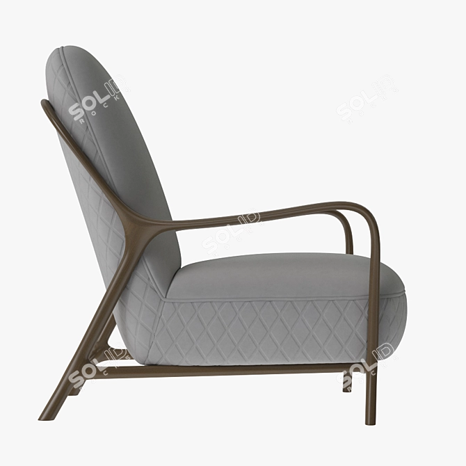 Elegant Callas Dining Chair 3D model image 2