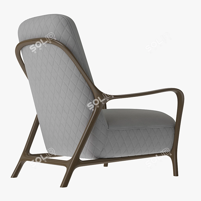 Elegant Callas Dining Chair 3D model image 3
