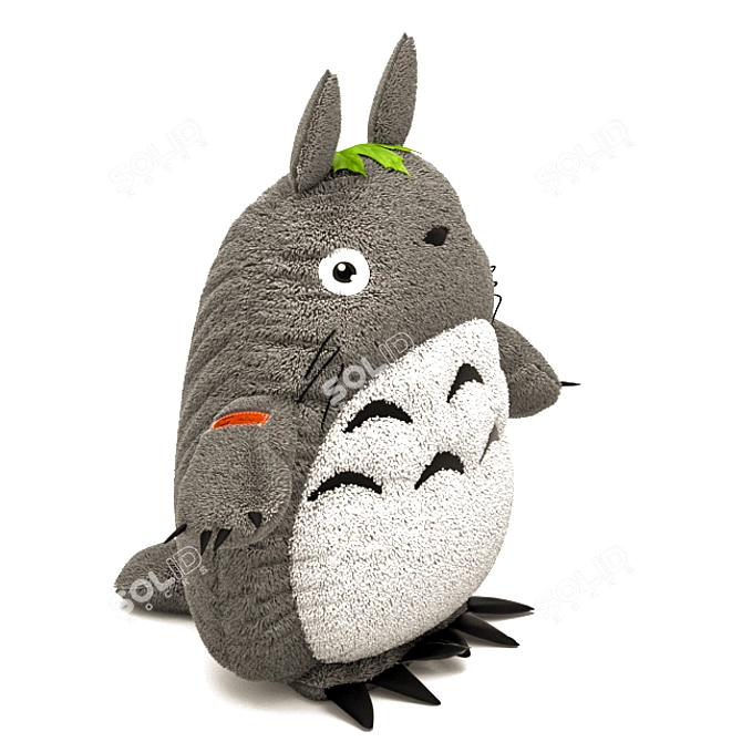 Adorable Totoro Toy: 3D Model 3D model image 1