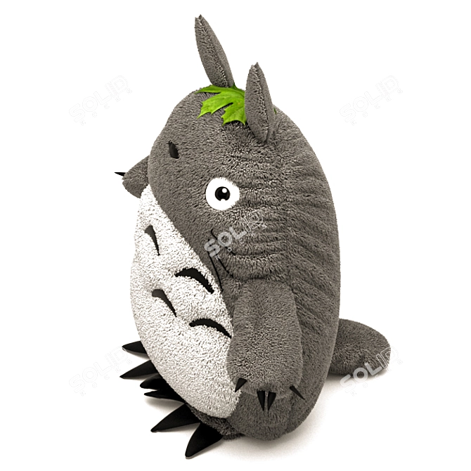 Adorable Totoro Toy: 3D Model 3D model image 2
