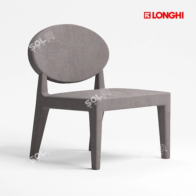 Longhi Midori Armchair: Sleek and Stylish 3D model image 1