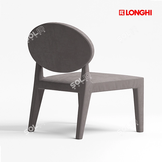 Longhi Midori Armchair: Sleek and Stylish 3D model image 2