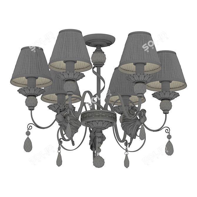 Maytoni Elina ARM222-06-N: German Chandelier, 61mm Diameter 3D model image 3